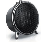 Brandson Aérotherme céramique 1500W, élément chauffant céramique, 2 niveaux de puissance, protection contre la surchauffe, arrêt automatique, protection contre le renversement, économie d'énergie, noi