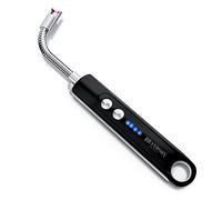 Brandson - Briquet à Arc, Briquet électrique Rechargeable, de Cuisine, Barbecue, USB Rechargeable Arc Electrique avec Torche LED, pour Les réchauds à gaz, BBQ, Bougie