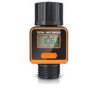 Brandson Compteur d'eau Digital, Minuterie d'arrosage Débitmètre d’Eau, Compteur d'eau Pratique pour Le Jardin IPX6, 4 Modes de contrôle de la consommation d'eau, Utilisation intérieure et extérieure