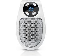 Brandson Radiateur soufflant, 500W Mini chauffage avec contrôle de température & télécommande, protection contre la surchauffe, arrêt automatique, blanc