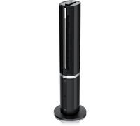 Brandson Refroidisseur d'air avec refroidissement à eau, ventilateur de tour silencieux avec télécommande, refroidisseur évaporatif, moteur Eco DC 55W, réservoir d'eau 1,5l, 12 niveaux, 4 modes, minut
