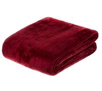 Brandsseller Couverture Douillette en Imitation Fourrure de Vison Plaid de Canapé Couvre-lit Chaud et Doux - 150 x 200 cm Rouge