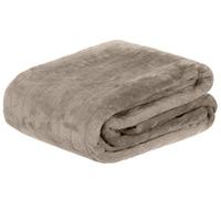 Brandsseller Couverture Douillette en Imitation Fourrure de Vison Plaid de Canapé Couvre-lit Chaud et Doux - 150 x 200 cm Taupe/Gris
