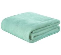 Brandsseller Plaid Couverture en Flanelle Couverture Douillette Supersoft Couvre-lit Ultra Doux - Menthe - 180 x 220 cm
