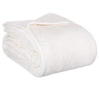Brandsseller XL et XXL Plaid en Microfibre Couverture Douillette Couvre-lit - Blanc - 220 x 240 cm