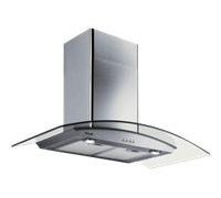 Brandt AD1070X - Hotte - hotte décorative - largeur : 90 cm - profondeur : 50 cm - evacuation & recyclage - acier inoxydable