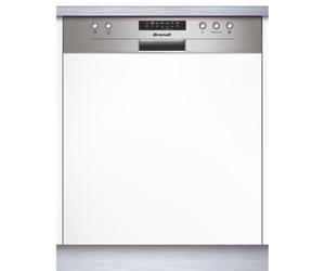 BRANDT BB3424LX - Lave-vaisselle intégrable - 6 programmes - 44 dB - ouverture auto - départ différé - paniers ajustables - bandeau inox - sécurité anti-fuite