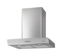 BRANDT BHB6602X - Hotte cheminée - Evacuation ou recyclage - 590m3-h max - 63dB - 3 vitesses - L60cm - Inox
