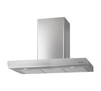 BHB6902X - Hotte - hotte décorative - largeur : 90 cm - profondeur : 50 cm - evacuation & recyclage - gris
