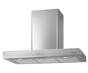 BRANDT BHB6902X - Hotte Murale Décorative - 606 m³/h - 3 Vitesses - Filtres Métal et Charbon - Éclairage LED - 90 cm - Inox