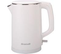 Bouilloire-BO1518CTW- 1,5L- Parois tempéréebase 360°C- résistance cachée- ouverture du couvercle sur la poignée- enrouleur de cable-blanc