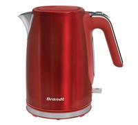 Bouilloire - BRANDT - BO1703R - 2200W - 1.7L - Rouge Inox - Socle 360°