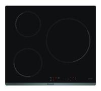 Brandt Table de cuisson à induction BPI6314B – Vitrocéramique, 3 foyers, 7200 Watts