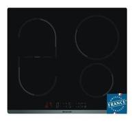 Table de cuisson induction BRANDT - 4 zones - L 58 x P51 cm - 3600 W - Revêtement verre - Noir - CPI6400B