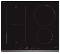 Brandt Table de cuisson à induction BPI6428UB - 4 foyers - 56 x 49 cm - Noir