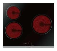 Brandt BPV6320B - Vitrocéramique - 3 plaques de cuisson - Niche - largeur : 56 cm - profondeur : 49 cm - noir Noir, Noir G