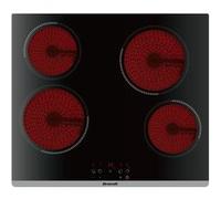 Brandt BPV6420B - Vitrocéramique - 4 plaques de cuisson - Niche - largeur : 56 cm - profondeur : 49 cm - avec avant biseauté - noir Noir G