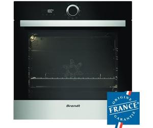 BRANDT BXP5500X - Four électrique encastrable - Chaleur pulsée - 73 L - Pyrolyse - A - Inox