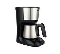 BRANDT CAF125PR - cafetière - Dimensions du produit nu HxLxP (mm) 176X253X308 - capacité 1.25L / 10 tasses - Verseuse inox - Programmable 24h - Ecran digital - Maintien au chaud 35min - 750W - inox