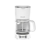 Brandt CAF1318ES - Cafetière - 18 tasses - blanc