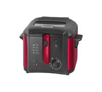 BRANDT - FRI25R - Dimensions 228X302X319 - Jusqu'à 0,9 kg de frites - minuteur - Filtre anti-graisse - Thermostat réglable de 130° à 190° - 2,5L - 1600W - Acier inoxydable