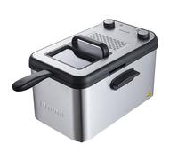 Brandt FRI4200 - Friteuse électrique 4,2L en Inox - Thermostat réglable 130-190°C - Couvercle avec hublot - Cuve amovible - 3000W - Facile à nettoyer - Acier inoxydable