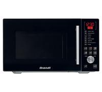 Brandt GE2607B - Micro-ondes pose-libre - 8 Autoprogrammes - Mode Décongélation - 26L - 900W - Gril : 1000W - Noir