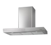 Brandt BHB6902X - Hotte - hotte décorative - largeur : 90 cm - profondeur : 50 cm - evacuation & recyclage - gris