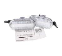 Brandt - Lot de clignotants latéraux à LED + câble blanc - Pour Dacia Dokker KE Lodgy JS Duster I HS Logan I LS MCV KS Express FS Pick-Up US Renault Clio I B57 C57 S57