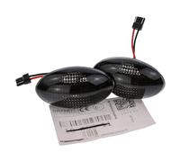 Brandt Lot de clignotants latéraux à LED + câble teinté noir pour Mini One Cooper R50 Cooper S R53 Cabrio R52 01-08
