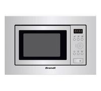brandt micro-ondes solo encastrable 17l 700w inox bms6112x