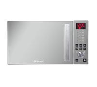 BRANDT - SE2616W - Micro-ondes Solo Electronique 26L - 900W - Autoprogramme 8 positions - 3 mémoires - Programme Speed Defrost - Façade miroir - Cavité énamelite - Blanc