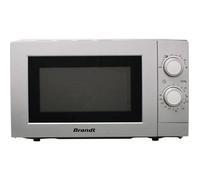 BRANDT SM2016S Silver Micro-ondes 20L - 1200W - Plateau 24.5cm