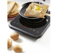 BRANDT Table induction 1 foyer 2000 watts 10 positions de cuisson TI1FSOFT noire