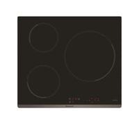 Brandt - BPI6315B - Plaque Induction - Table de Cuisson Encastrable - Noir - 3 Foyers - 7200W - Dimensions Encastrement : 56x49cm - Grand Foyer 28 cm et 10 Positions sécurités - Fabriqué en France