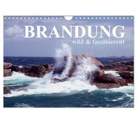 Brandung faszinierent und wild (Wandkalender 2026 DIN A4 quer), CALVENDO Monatskalender: Brandung ein Naturschauspiel an rauer Felsküste.