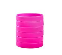 BRANDWINLITE En gros 6 Pièces/Pack Bracelets en Silicone Bracelets en Caoutchouc de couleur unique