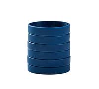 BRANDWINLITE En gros 6 Pièces/Pack Bracelets en Silicone Bracelets en Caoutchouc de couleur unique, Adulto / 8 ", Silicone, Pas de gemme