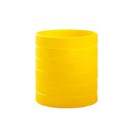 BRANDWINLITE En gros 6 Pièces/Pack Bracelets en Silicone Bracelets en Caoutchouc de couleur unique, Adulto / 8 ", Silicone, Pas de gemme