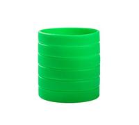 BRANDWINLITE En gros 6 Pièces/Pack Bracelets en Silicone Bracelets en Caoutchouc de couleur unique, Giovani / 7 ", Silicone, Pas de gemme