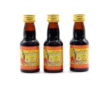 Brandy Espanol 3x25 ml - sans alcool, Essence de Vodka, Arôme pour gâteau