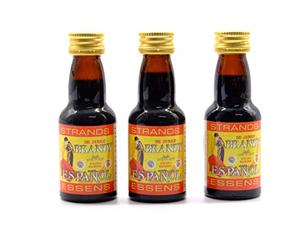 Brandy Espanol 3x25 ml - sans alcool, Essence de Vodka, Arôme pour gâteau