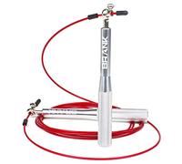 BRANK SPORTS® Corde à sauter crossfit | 3 cables offerts | Corde à sauter fitness de vitesse ajustable en aluminium léger avec roulements à billes ultra fluides | Bonus inclus et garantie 365 jr