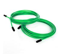 BRANK SPORTS® Pack de 2 Câbles en acier de rechange adaptables toutes Cordes à sauter | Longueur 3m50 | 2 diamètres et 7 couleurs au choix | Fixations remplacement incluses | Idéal confirmés aux double under