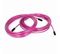 BRANK SPORTS® Pack de 2 Câbles en acier de rechange adaptables toutes Cordes à sauter | Longueur 3m50 | 2 diamètres et 7 couleurs au choix | Fixations remplacement incluses | Idéal confirmés aux double under