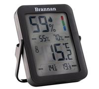 Brannan Thermomètre hygromètre d'intérieur Max Min - Thermomètre précis de la température d'enregistrement minimale maximale Affichage numérique pour surveiller la maison, le bureau