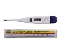 Brannan Thermomètre Numérique Vétérinaire pour Chiens, Chats, Chevaux et Autres Animaux de Compagnie avec Tableau des Spécifications Vétérinaires Hobday's Offert, Affichage LCD