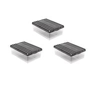 BranQ - Home essential Lot de 3 boîtes à chaussures avec trous d'aération et couvercle en plastique 8 l