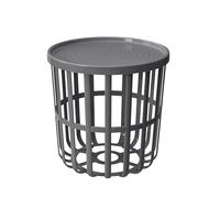 BranQ Home essential, Table Basse Zen Design, Fonctionnelle et Moderne, en Plastique de qualité supérieure sans BPA, avec Housse Amovible, Anthracite