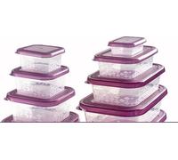 Branq Set de bocaux alimentaires Oriple purple 4pcs - carré